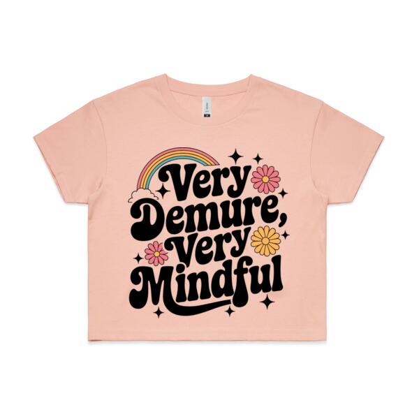 Women | Crop Tee | Very Demure, Very Mindful Thumbnail