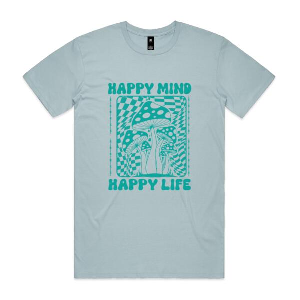 Women | Oversized Tee | Happy Mind, Happy Life Thumbnail