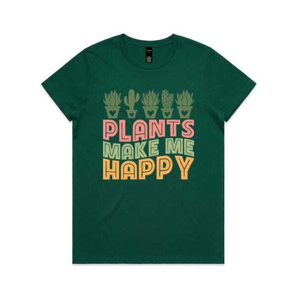 Women | Essential Tee | Plants Make Me Happy Thumbnail