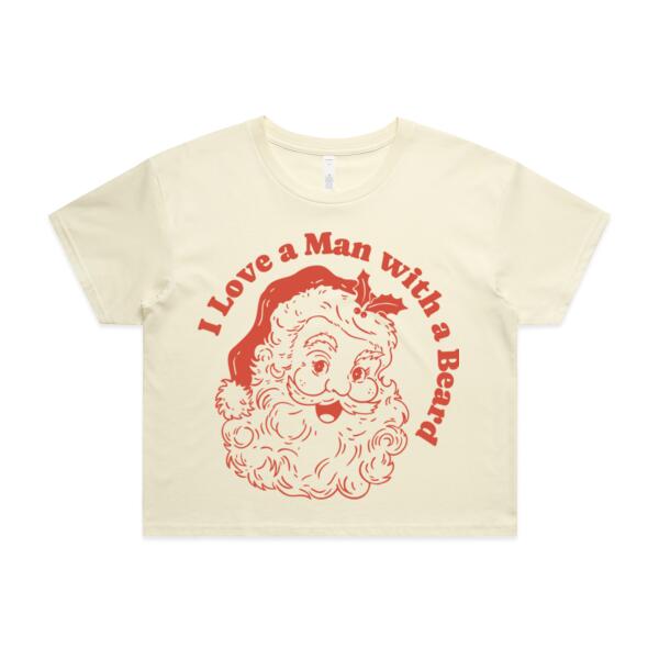 Women | Crop Tee | I Love a Man with a Beard Thumbnail