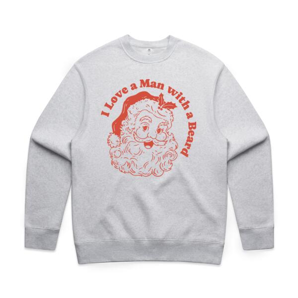 Women | ♻️ Relaxed Sweatshirt | I Love a Man with a Beard Thumbnail