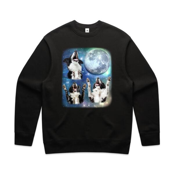 Men | ♻️ Relaxed Sweatshirt | Howling at the Moon Thumbnail