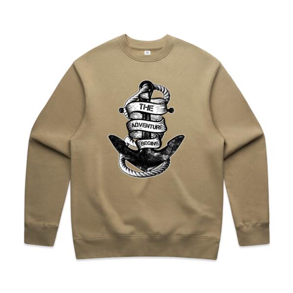 Men | ♻️ Relaxed Sweatshirt | The Adventure Begins Thumbnail