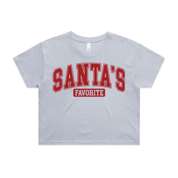 Women | Crop Tee | Santa's Favorite Thumbnail