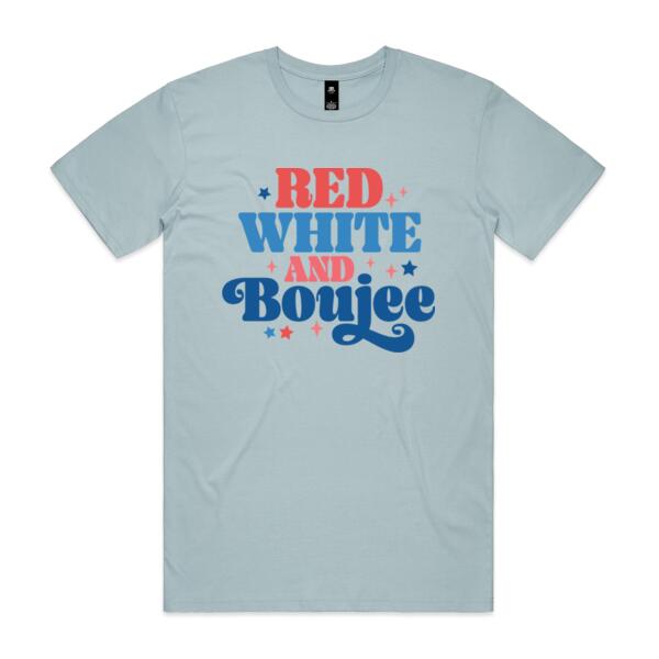 Women | Oversized Tee | Red, White & Boujee Thumbnail