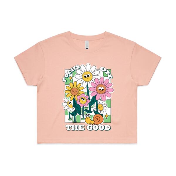 Women | Crop Tee | Focus on the Good Thumbnail