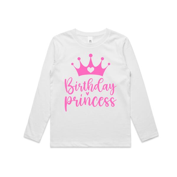 Kids | Long-Sleeve Tee | Birthday Princess Thumbnail