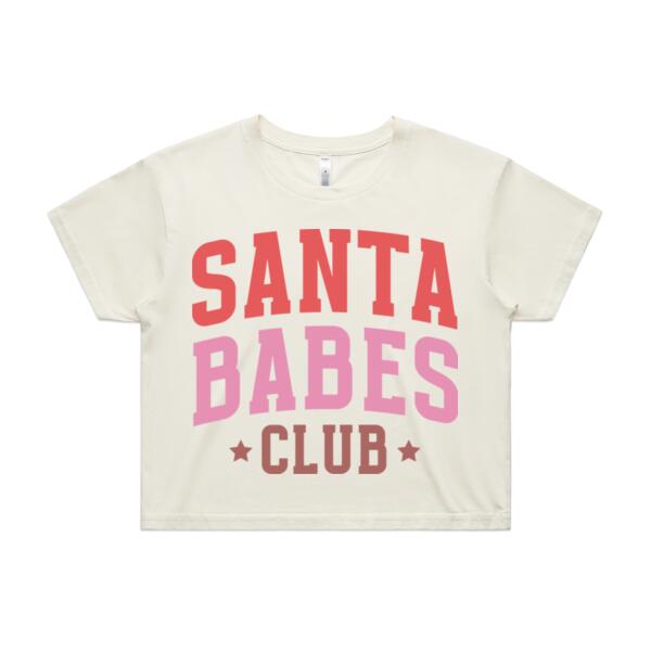 Women | Crop Tee | Santa Babes Club Thumbnail