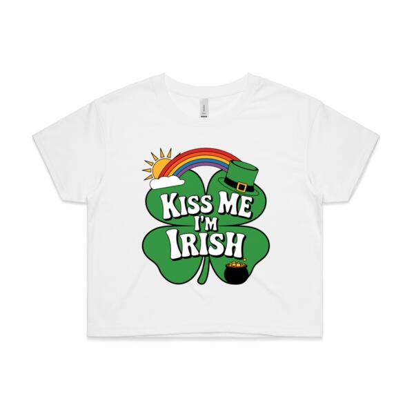 Women | Crop Tee | Kiss Me I'm Irish Thumbnail
