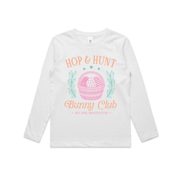 Kids | Long-Sleeve Tee | Hop & Hunt Bunny Club Thumbnail
