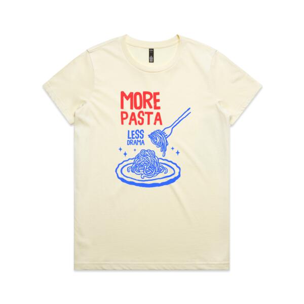 Women | Essential Tee | More Pasta, Less Drama Thumbnail