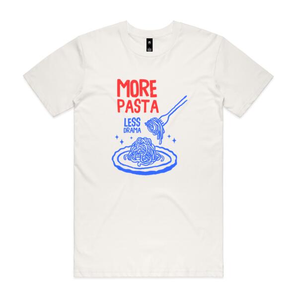 Women | Oversized Tee | More Pasta, Less Drama Thumbnail