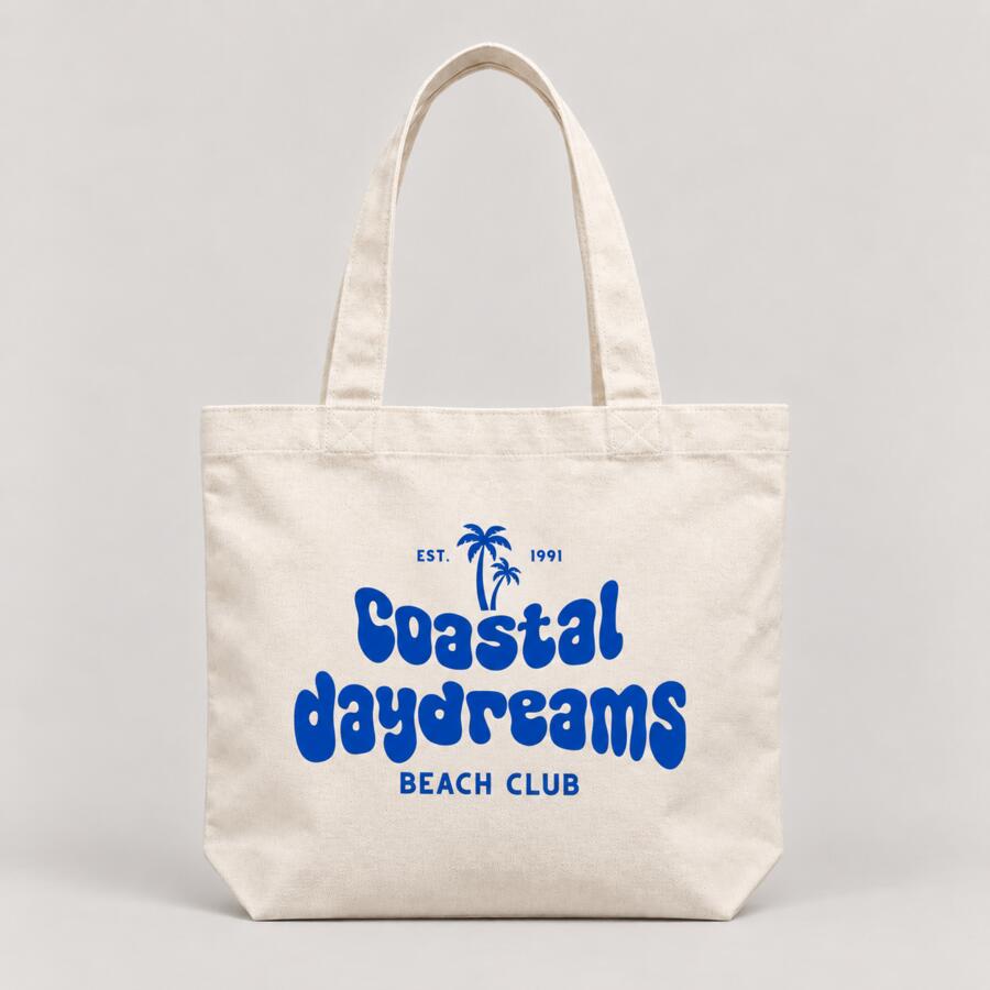 Coastal Daydreams Beach Club • Tote Bag Thumbnail