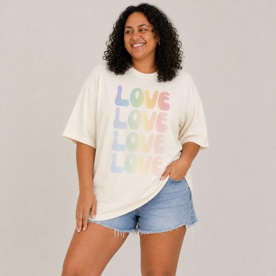 Fade into Love • Oversized Tee Thumbnail