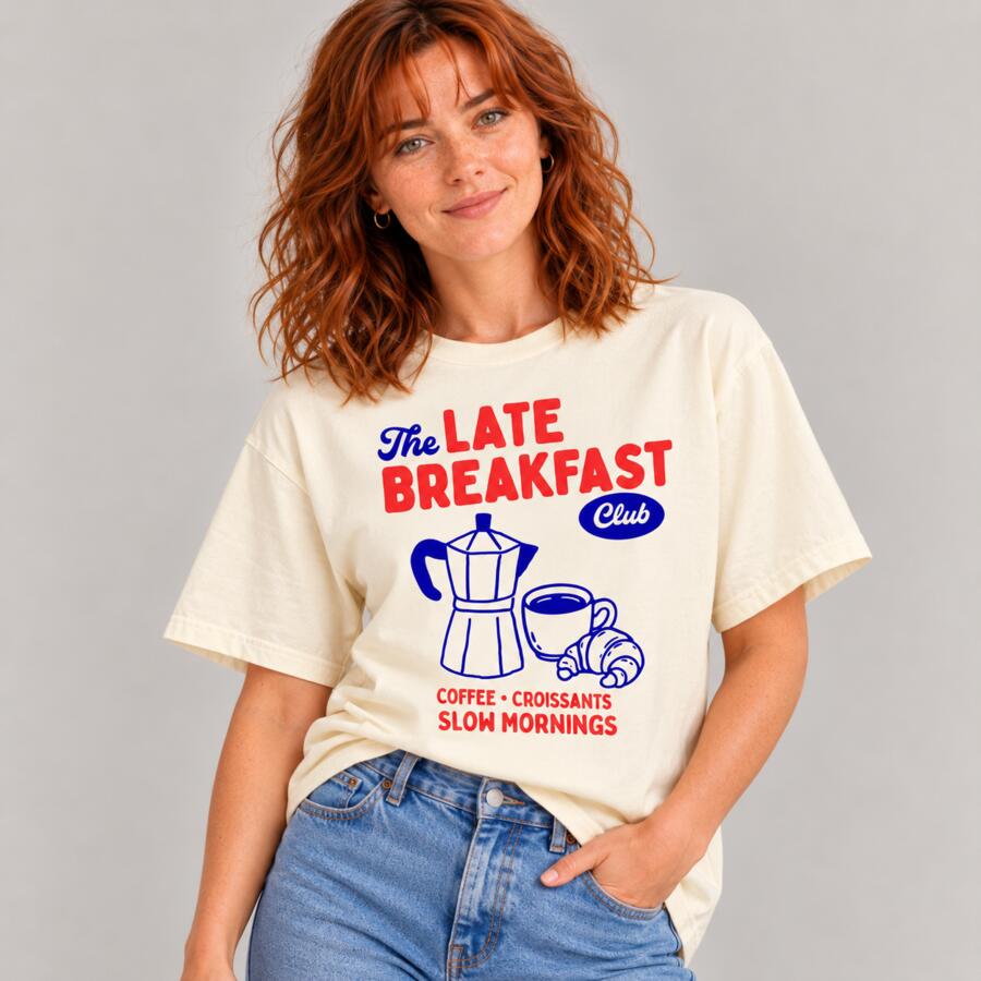 The Late Breakfast Club • Oversized Tee Thumbnail